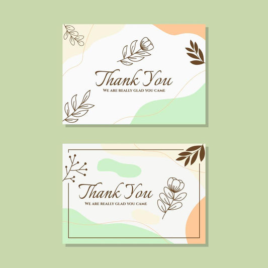 Thank You & Rating Card